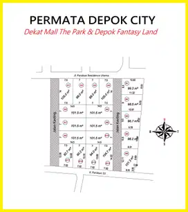 hanya 10 Menit dari Terminal Pondok Cabe Kavling Depok City, SHM Pecah