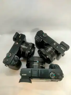 Kamera Sony A6000 lensa kit 16-50mm