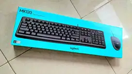 Logitech Combo Keyboard dan Mouse USB MK120