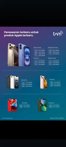 Kredit iphone 16 series cukup KTP aja