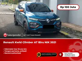 [ LOW KM ] Renault Kwid Climber AT Biru 2021