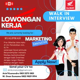 Lowongan kerja marketing sepeda motor honda
