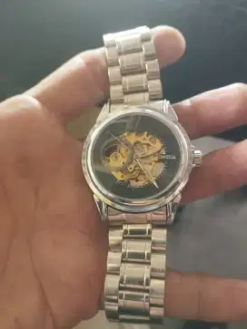 Jam automatic merek omega fashion aja