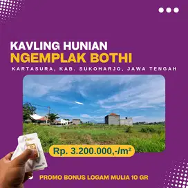 Kavling Hunian Barat Kota Solo : SHM, 125 m2