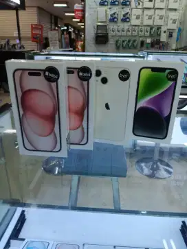 Boleh kredit iPhone 15 Plus 128GB New Bunga Ringan.