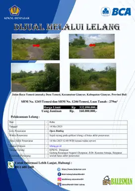 DILELANG TANAH WILAYAH GIANYAR, DENPASAR !!!