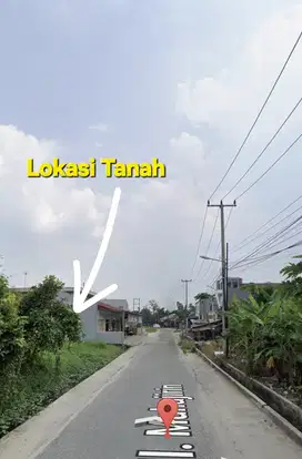 Tanah  600m2 Jl Muhajirin Arengka Tengah kota pekanbaru