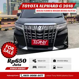 Toyota Alphard 2.5 G ATPM Facelift 2018 Hitam