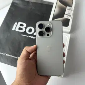 iPhone 15 Pro iBox  Digimap Natural Titanium 128gb Mulus Like New