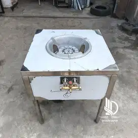 Gratis Ongkir Kompor High Wok Burner 1 Tungku Stainless Steel 60x60x70