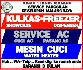 service kulkas  ac + cuci ac  mesin cuci water heater servis panggilan