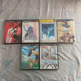 6 Games PS2 Original Region Jepang