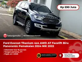 [LOW KM] Ford Everest Titanium 4x4 AWD AT Biru Pemakaian 2024 NIK 2022