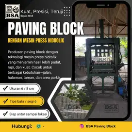 Paving Block Press K300 Paping Blok Tru Pave Bata Hexagon Segi Enam 6