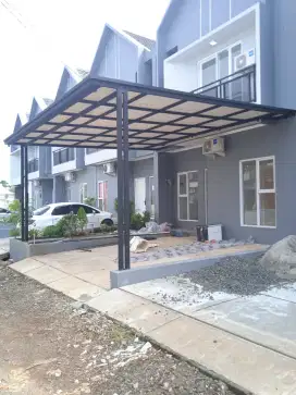 Kanopi Alderon single layer minimalis