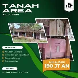 TANAH KAVLING DEKAT DENGAN KOTA KLATEN