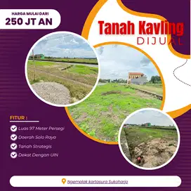 TANAH KAVLING DI DAERAH SOLO RAYA DEKAT KAMPUS UIN