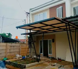 Kanopi Alderon single layer minimalis