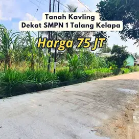 Dijual Tanah Samping SMP 1 Talang Kelapa