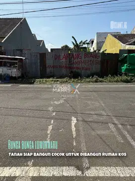Tanah siap bangun dekat UB di bunga bunga lowokwaru