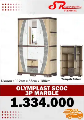 Promo Lemari Olymplast Scoc Bahan Plastik Tebal Murah Area Jogja (dwi)