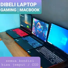 dibeli / jual laptop gaming macbook iphone kamera semua tahun jogja M3