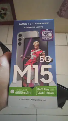 Hp Samsung M15 5g ram 6gb/128gb