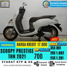 PROMO SCOOPY PRESTIGE MURAH BERGARANSI CASH&KREDIT FREE OLI