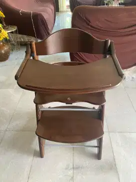 Yamatoya SukuSuku Plus Table Chair Dark Brown