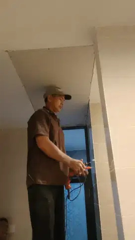 Tukang pasang pelapon gipsun partisi gipsun dan cat rumah