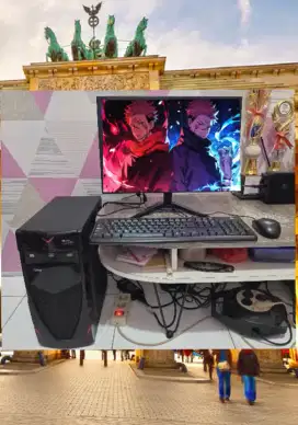 PC GAMING DESIGN + LCD 16 + RAM 8 GB + HD 500 GB + GAMES FILM APP