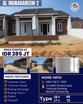 RUMAH MURAH HARGA DIBAWAH 300 JUTA