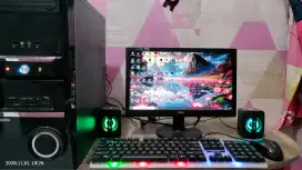 PC GAMING DESIGN + LCD 16 + RAM 8 GB + HD 500 GB + GAMES FILM APP