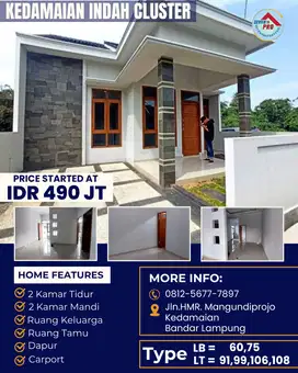 RUMAH MEWAH MURAH DI TENGAH KOTA BANDAR LAMPUNG