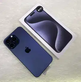 iPhone 15 Pro Max 256GB Blue Titanium Resmi indonesia