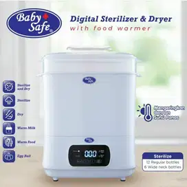 Baby Safe Digital Sterilizer and Dry with Food Warmer