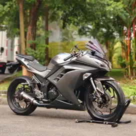 KAWASAKI NINJA 250FI NIK 2013 GREY MODIF GANTENG!