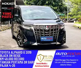 Tdp50JT Toyota Alphard 2.5 G ATPM 2019 Facelift Hitam