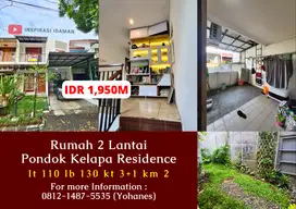 Rumah 2 Lantai Pondok Kelapa Residence