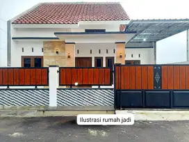 Rumah Progres Bangun dan Pesan Bangun Murah Modern Minimalis diCluster