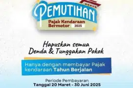 Siap bantu ngurus pajak kendaraan anda.