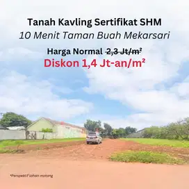 Dijual Kavling SHM, Dekat Jl. Raya cileungsi - Bogor, 1 Jt-an/m2