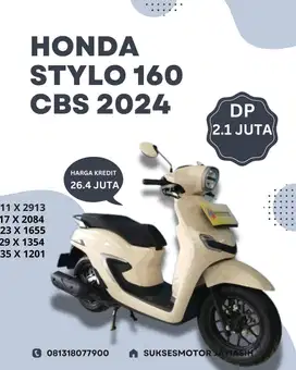 HONDA STYLO 160 CBS 2024 PLAT BEKASI BISA CASH DAN KREDIT