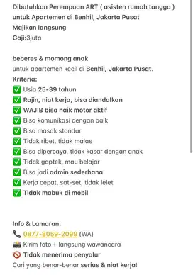 Dibutuhkan asiste