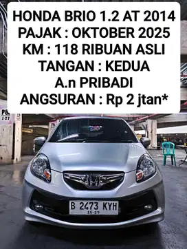 Honda Brio E 1.2 AT 2014