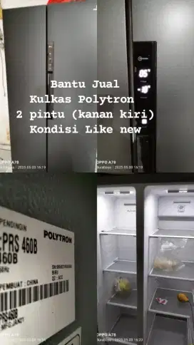 Jual Kulkas Polytron 2 pintu like new