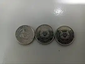 Koin Singapura 50 cent.kondisi bagus.2014