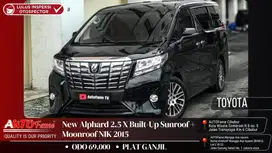Toyota New Alphard 2.5 X Built-Up Sunroof + Moonroof NIK 2015 Black On
