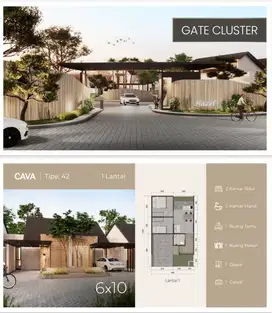 CICILAN 2 Jutaan saja, rumah Jade Hamlet Menganti, Cluster depan