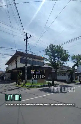 Ruang usaha strategis di poros jalan Tidar Malang